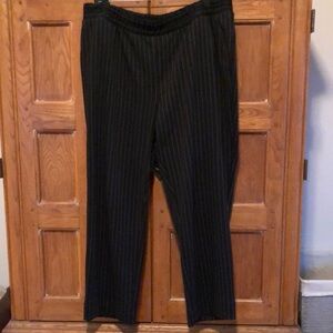 A New Day Black Pinstripe Ankle Pants XL